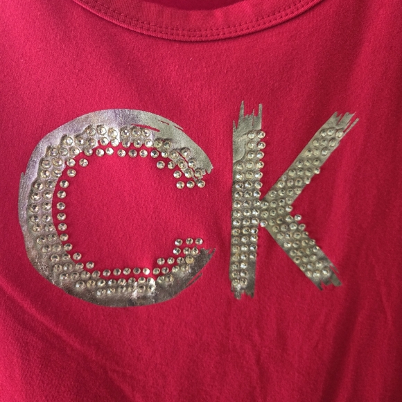 Calvin klein dress sz Medium Red/Gold - Picture 2 of 5